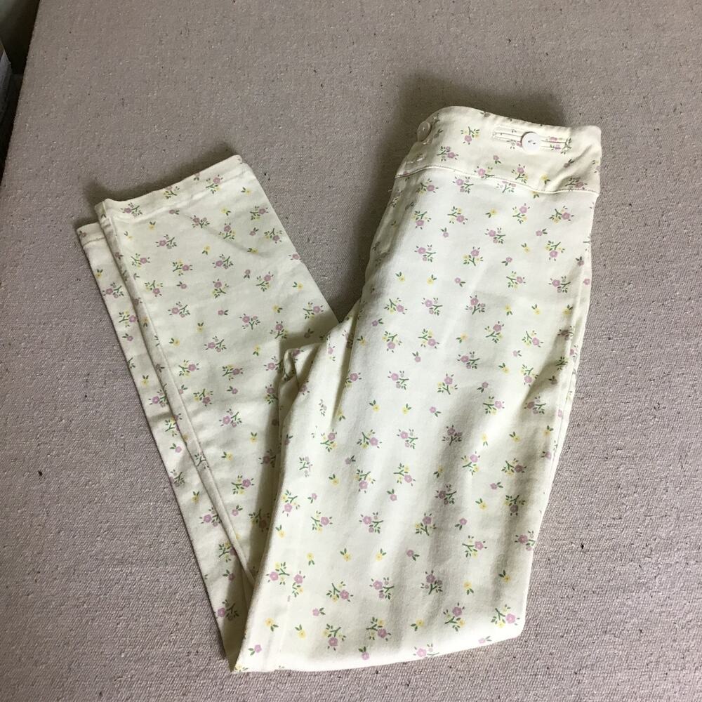 Princess Polly Women Floral ankle Length Jeans Sz. 6 EUC  Boho  cottage Core Y2k